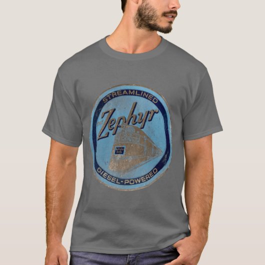 De Zephyr gestroomlijnde dieselmotor T-shirt (Voorkant)