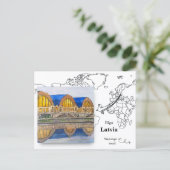 De Zeppelinloodsen, Riga Letland Briefkaart (Staand voorkant)