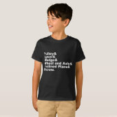 De zes Eenvoudige Machines van Archimedes T-shirt (Voorkant volledig)