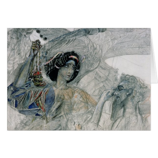 De zes gevleugelde seraph van de profeet (Voorkant Horizontaal)