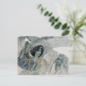 De zes gevleugelde seraph van de profeet briefkaart (Staand voorkant)