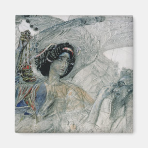 De zes gevleugelde seraph van de profeet magneet