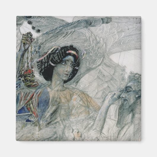 De zes gevleugelde seraph van de profeet magneet (Voorkant)