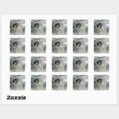 De zes gevleugelde seraph van de profeet vierkante sticker (Vel)