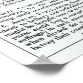 De zes punten van het Handvest van de grondrechten Poster (Hoek)