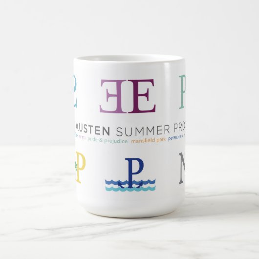 De Zes romans mok Austen JASP (Center)