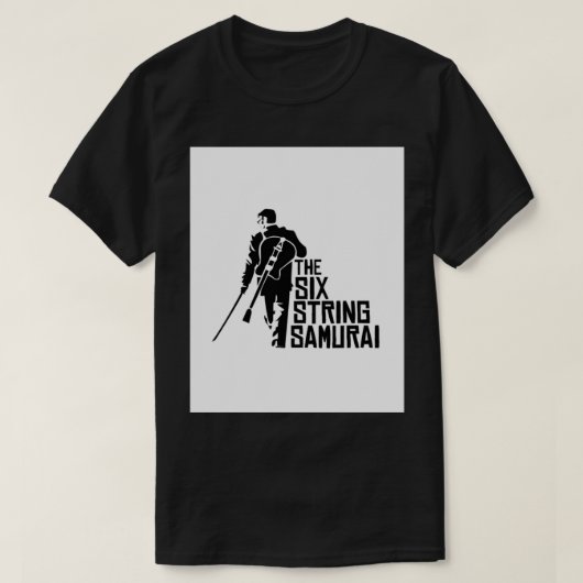 De zes string Samurai Graphic T-Shirt (Design voorkant)