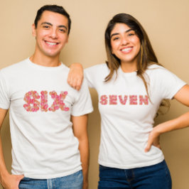 De "ZES" van de 6-7 Valentijnsdag Meme Duo T-shirt