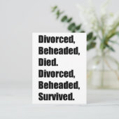 De zes vrouwen van Henry VIII Briefkaart (Staand voorkant)