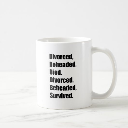 De zes vrouwen van Henry VIII Koffiemok (Rechts)