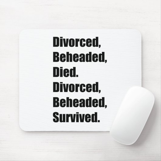 De zes vrouwen van Henry VIII Muismat (Met muis)