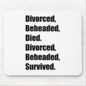 De zes vrouwen van Henry VIII Muismat (Voorkant)