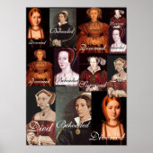 De zes vrouwen van Henry VIII Poster (Voorkant)