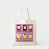 De zes vrouwen van Henry VIII Tote Bag (Voorkant)