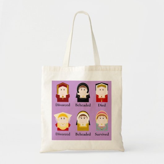 De zes vrouwen van Henry VIII Tote Bag (Voorkant)