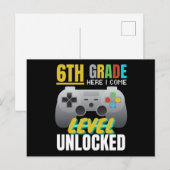 De zesde graad hier kom ik op niveau open. briefkaart (Voorkant / Achterkant)