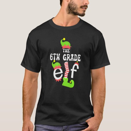 De zesde klas Elf Happy Birthday T-shirt (Voorkant)