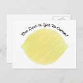De Zest is nog steeds Lemon. Feestdagenkaart (Voorkant / Achterkant)