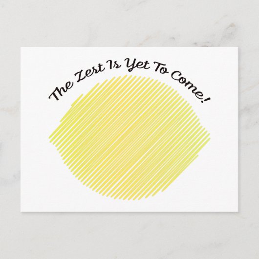 De Zest is nog steeds Lemon. Feestdagenkaart (Voorkant)