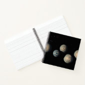 De zeven aardse planeten van Trappist-1 Notitieboek (Binnen)