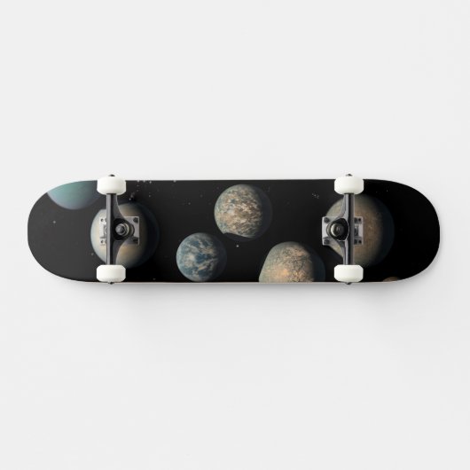 De zeven aardse planeten van Trappist-1 Persoonlijk Skateboard (Horizontaal)