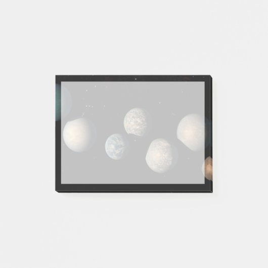 De zeven aardse planeten van Trappist-1 Post-it® Notes (Voorkant)
