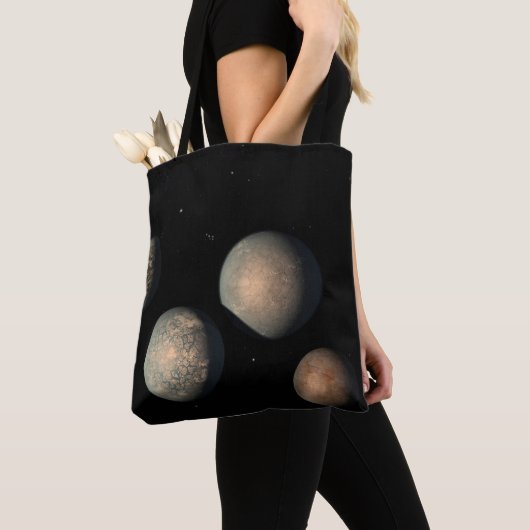 De zeven aardse planeten van Trappist-1 Tote Bag (Dichtbij)