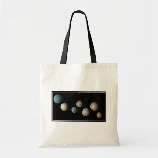 De zeven aardse planeten van Trappist-1 Tote Bag (Voorkant)