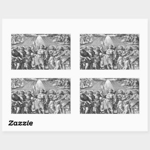 De Zeven Aartsengelen (M 034; Gravure) Rechthoekige Sticker