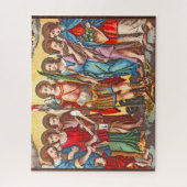 De zeven Archangels (CP 001; Chromolithograaf) Legpuzzel (Verticaal)