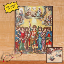 De zeven Archangels (CP 001; Chromolithograaf)