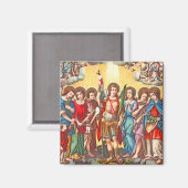 De zeven Archangels (CP 001; Chromolithograaf) Magneet (Voorkant / Achterkant)