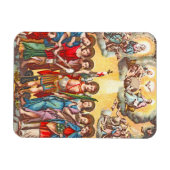 De zeven Archangels (CP 001; Chromolithograaf) Magneet (Horizontaal)