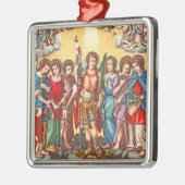 De zeven Archangels (CP 001; Chromolithograaf) Metalen Ornament (Links)