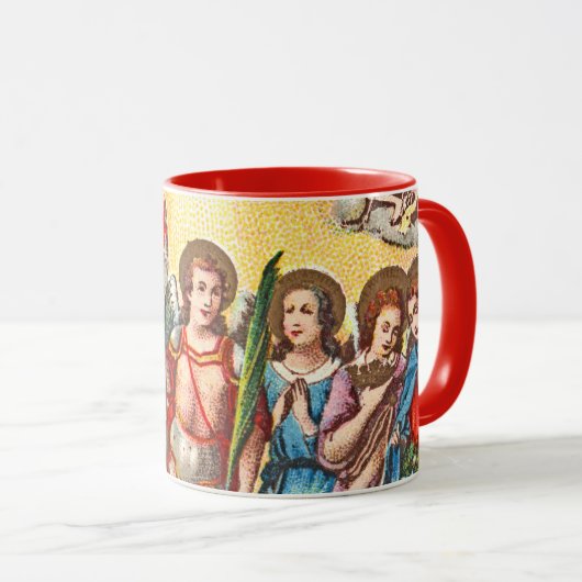 De zeven Archangels (CP 001; Chromolithograaf) Mok (Voorkant rechts)