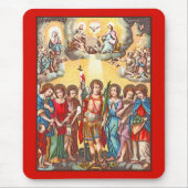 De zeven Archangels (CP 001; Chromolithograaf) Muismat (Voorkant)