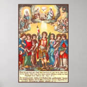 De zeven Archangels (CP 001; Chromolithograaf) Poster (Voorkant)