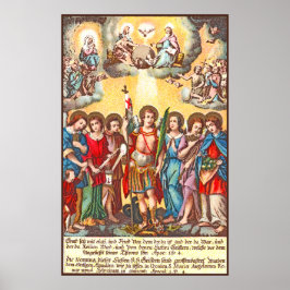 De zeven Archangels (CP 001; Chromolithograaf) Poster