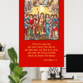 De zeven Archangels (CP 001; Chromolithograaf) Poster (Thuiskantoor)