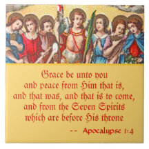 De zeven Archangels (CP 001; Chromolithograaf)