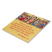 De zeven Archangels (CP 001; Chromolithograaf) Tegeltje (Zijkant)