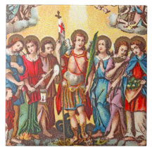 De zeven Archangels (CP 001; Chromolithograaf)