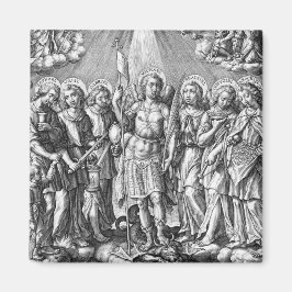 De zeven Archangels (M 034; Engraving) Magneet