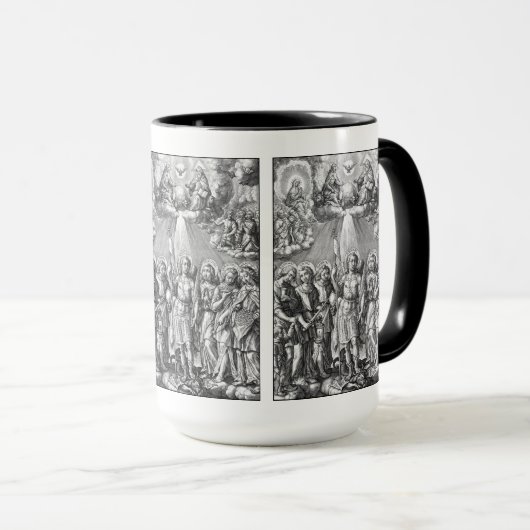 De zeven Archangels (M 034; Engraving) Mok (Voorkant rechts)