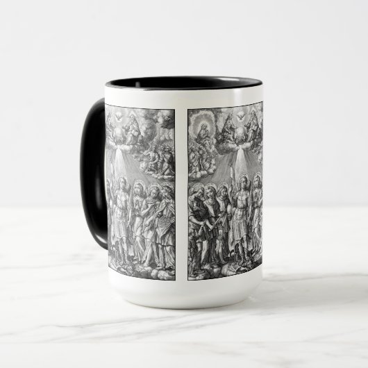 De zeven Archangels (M 034; Engraving) Mok (Voorkant links)