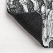 De zeven Archangels (M 034; Engraving) Muismat (Hoek)