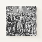De zeven Archangels (M 034; Engraving) Notitieboek (Achterkant)