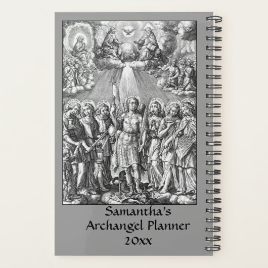 De zeven Archangels (M 034; Engraving) Planner (Achterkant)