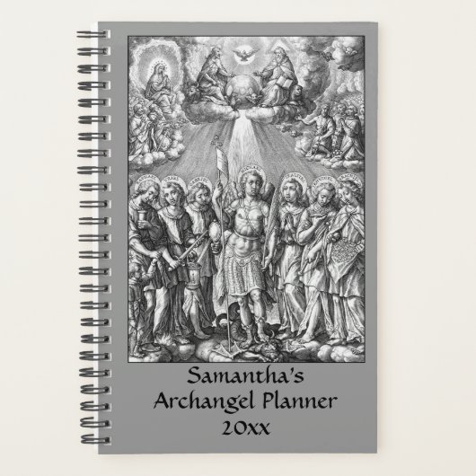 De zeven Archangels (M 034; Engraving) Planner (Voorkant)