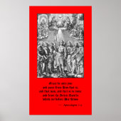 De zeven Archangels (M 034; Engraving) Poster (Voorkant)